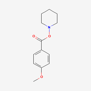 molecular formula C13H17NO3 B14668668 piperidin-1-yl 4-methoxybenzoate CAS No. 38860-48-9