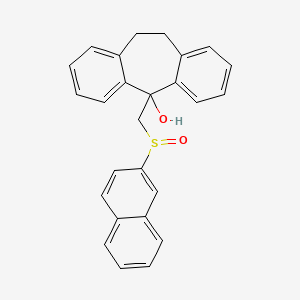 10,11-Dihydro-5-((2-naphthylsulfinyl)methyl)-5H-dibenzo(a,d)cyclohepten-5-ol