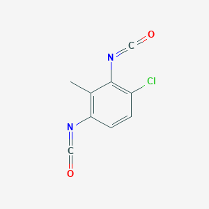 molecular formula C9H5ClN2O2 B14668678 1-Chloro-2,4-diisocyanato-3-methylbenzene CAS No. 50694-84-3