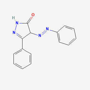 5-Phenyl-4-[(E)-phenyldiazenyl]-2,4-dihydro-3H-pyrazol-3-one