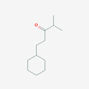 molecular formula C12H22O B14668717 1-Cyclohexyl-4-methylpentan-3-one CAS No. 40435-64-1