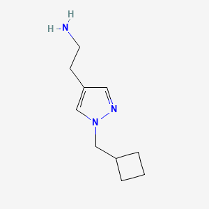 2-[1-(cyclobutylmethyl)-1H-pyrazol-4-yl]ethan-1-amine