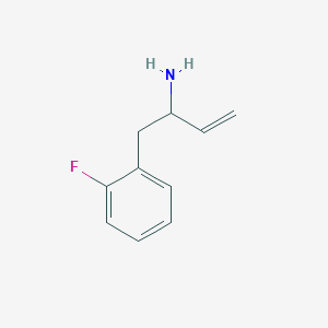 molecular formula C10H12FN B1466877 1-(2-Fluorophenyl)but-3-en-2-amine CAS No. 1494984-48-3