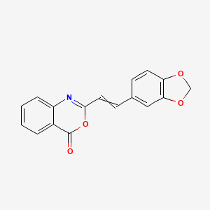 2-[2-(2H-1,3-Benzodioxol-5-yl)ethenyl]-4H-3,1-benzoxazin-4-one