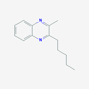 molecular formula C14H18N2 B14668841 2-Methyl-3-pentylquinoxaline CAS No. 40790-46-3