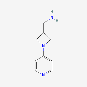 (1-(Pyridin-4-yl)azetidin-3-yl)methanamine