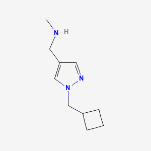 molecular formula C10H17N3 B1466886 {[1-(cyclobutylmethyl)-1H-pyrazol-4-yl]methyl}(methyl)amine CAS No. 1464818-14-1