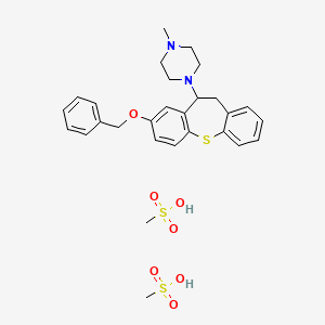 methanesulfonic acid;1-methyl-4-(3-phenylmethoxy-5,6-dihydrobenzo[b][1]benzothiepin-5-yl)piperazine