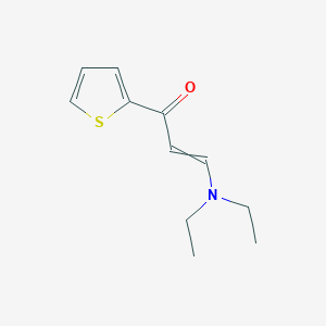 molecular formula C11H15NOS B14668866 3-(Diethylamino)-1-(thiophen-2-yl)prop-2-en-1-one CAS No. 42148-72-1