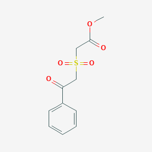 Methyl (2-oxo-2-phenylethanesulfonyl)acetate