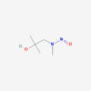 molecular formula C5H12N2O2 B14668893 N-(2-Hydroxy-2-methylpropyl)-N-methylnitrous amide CAS No. 50597-30-3