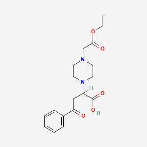 2-[4-(2-Ethoxy-2-oxoethyl)piperazin-1-yl]-4-oxo-4-phenylbutanoic acid