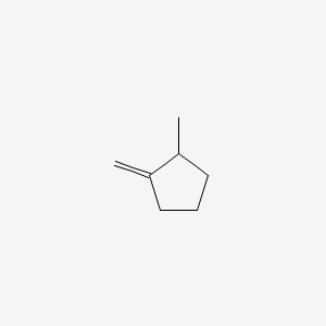 molecular formula C7H12 B14668938 Cyclopentane, 1-methyl-2-methylene- CAS No. 41158-41-2