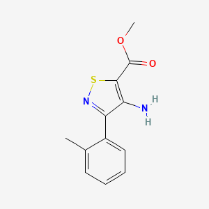 Methyl 4-amino-3-(2-methylphenyl)-1,2-thiazole-5-carboxylate