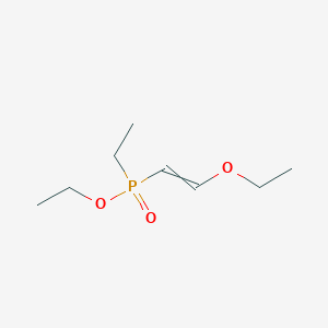 molecular formula C8H17O3P B14668967 Phosphinic acid, (2-ethoxyethenyl)ethyl-, ethyl ester CAS No. 51639-17-9