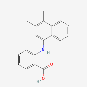 molecular formula C19H17NO2 B14668989 Benzoic acid, 2-((3,4-dimethyl-1-naphthalenyl)amino)- CAS No. 51671-13-7