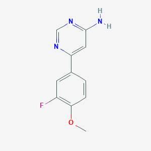 6-(3-Fluoro-4-methoxyphenyl)pyrimidin-4-amine