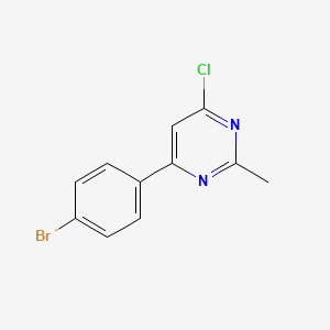 4-(4-Bromophenyl)-6-chloro-2-methylpyrimidine