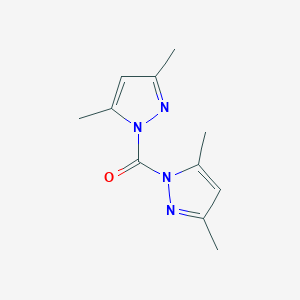 molecular formula C11H14N4O B14669026 Bis(3,5-dimethylpyrazol-1-yl)methanone CAS No. 50476-17-0