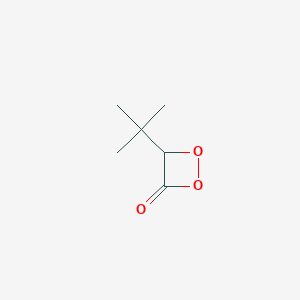 molecular formula C6H10O3 B14669053 4-tert-Butyl-1,2-dioxetan-3-one CAS No. 36156-93-1