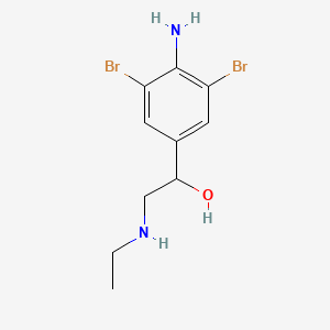 4-Amino-3,5-dibromo-alpha-((ethylamino)methyl)benzenemethanol