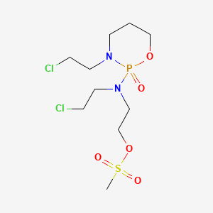 Ethanol, 2-((2-chloroethyl)(3-(2-chloroethyl)tetrahydro-2H-1,3,2-oxazaphosphorin-2-yl)amino)-, methanesulfonate (ester), P-oxide