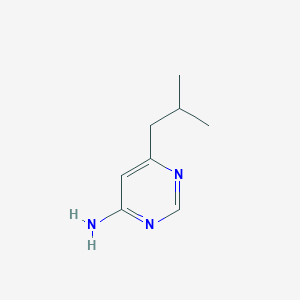molecular formula C8H13N3 B1466910 6-(2-Methylpropyl)pyrimidin-4-amine CAS No. 1507812-54-5
