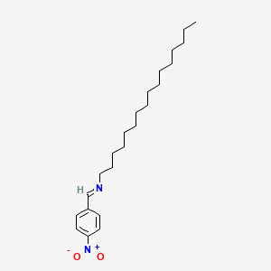 molecular formula C23H38N2O2 B14669148 1-Hexadecanamine, N-[(4-nitrophenyl)methylene]- CAS No. 47557-65-3