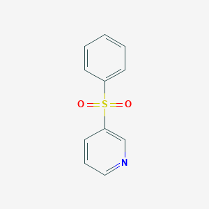 molecular formula C11H9NO2S B14669169 3-(Phenylsulfonyl)pyridine CAS No. 39574-18-0