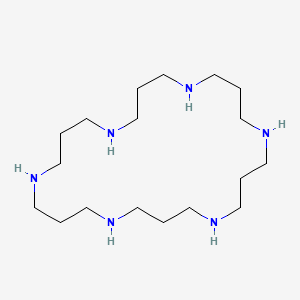 molecular formula C18H42N6 B14669174 1,5,9,13,17,21-Hexazacyclotetracosane CAS No. 42128-17-6