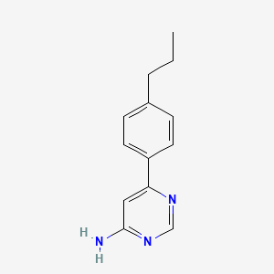 molecular formula C13H15N3 B1466918 6-(4-Propylphenyl)pyrimidin-4-amine CAS No. 1368948-94-0