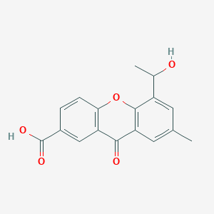 5-(1-Hydroxyethyl)-7-methyl-9-oxo-9H-xanthene-2-carboxylic acid