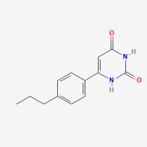 molecular formula C13H14N2O2 B1466919 6-(4-propylphenyl)pyrimidine-2,4(1H,3H)-dione CAS No. 1368997-70-9
