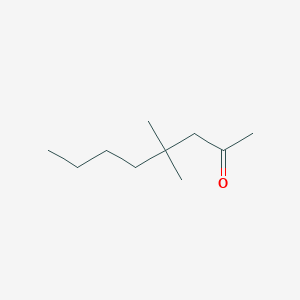 molecular formula C10H20O B14669190 2-Octanone, 4,4-dimethyl- CAS No. 49585-97-9