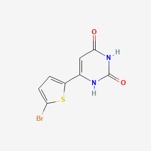 molecular formula C8H5BrN2O2S B1466920 6-(5-bromothiophen-2-yl)pyrimidine-2,4(1H,3H)-dione CAS No. 1368710-34-2