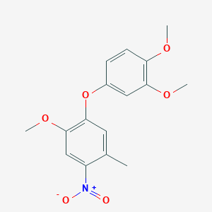 1-(3,4-Dimethoxyphenoxy)-2-methoxy-5-methyl-4-nitrobenzene