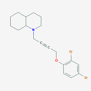 1-[4-(2,4-Dibromophenoxy)but-2-yn-1-yl]decahydroquinoline