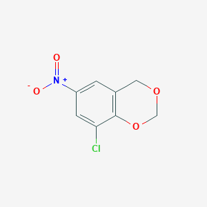 molecular formula C8H6ClNO4 B14669245 8-Chloro-6-nitro-2H,4H-1,3-benzodioxine CAS No. 40130-31-2