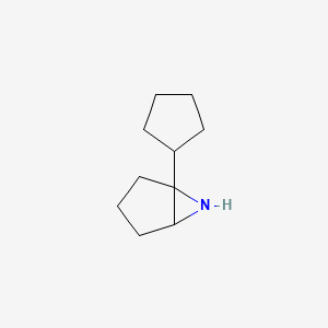 molecular formula C10H17N B14669258 1-Cyclopentyl-6-azabicyclo[3.1.0]hexane CAS No. 51616-97-8