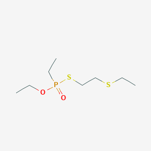 molecular formula C8H19O2PS2 B14669260 O-Ethyl S-[2-(ethylsulfanyl)ethyl] ethylphosphonothioate CAS No. 50728-06-8