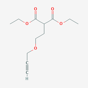 molecular formula C12H18O5 B14669283 Diethyl[2-(prop-2-yn-1-yloxy)ethyl]propanedioate CAS No. 38858-63-8