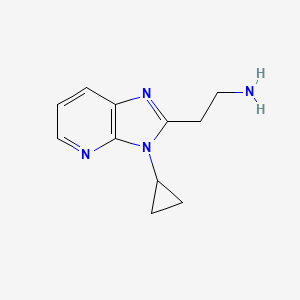 2-(3-cyclopropyl-3H-imidazo[4,5-b]pyridin-2-yl)ethan-1-amine