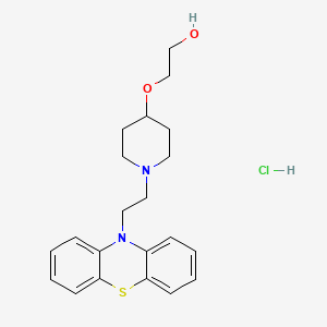 Ethanol, 2-((1-(2-(10H-phenothiazin-10-yl)ethyl)-4-piperidinyl)oxy)-, monohydrochloride