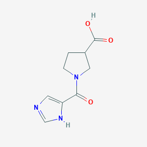1-(1H-imidazole-5-carbonyl)pyrrolidine-3-carboxylic acid