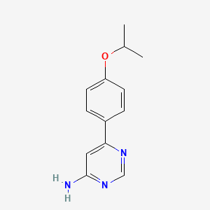 6-[4-(Propan-2-yloxy)phenyl]pyrimidin-4-amine