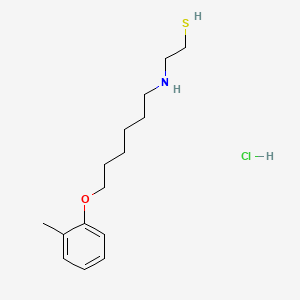 Ethanethiol, 2-((6-(o-tolyloxy)hexyl)amino)-, hydrochloride