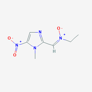 N-ethyl-1-(1-methyl-5-nitroimidazol-2-yl)methanimine oxide