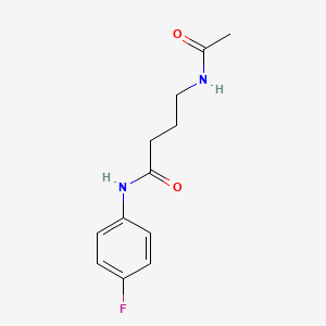 4-Acetamido-N-(4-fluorophenyl)butanamide