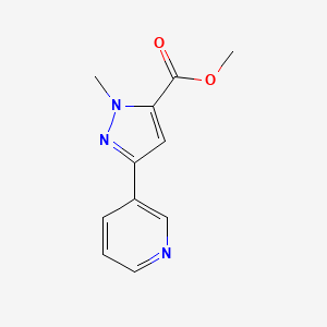 methyl 1-methyl-3-(pyridin-3-yl)-1H-pyrazole-5-carboxylate