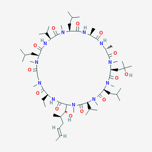 B146695 (4-Hydroxy-N-methyl-L-leucine)cyclosporine CAS No. 89270-25-7